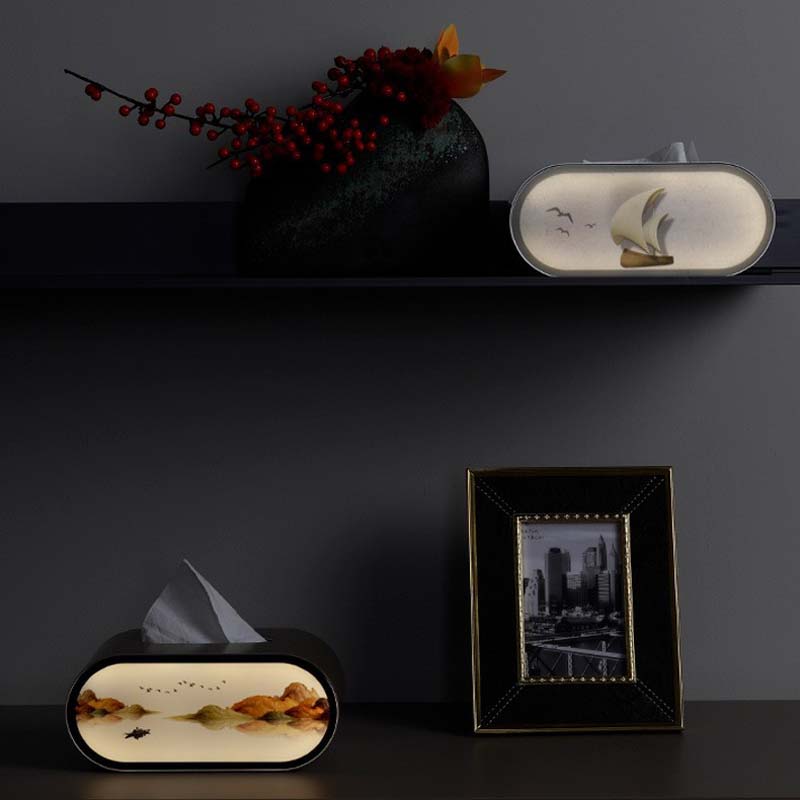 LED Night Light Tissue Box wit - đánh giá và giá Bedroom Lighting Decor Ideas