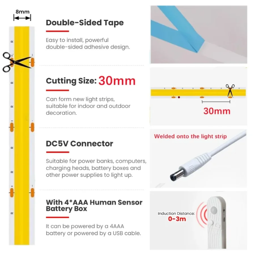 Smart Sensing Adjustable COB L - đánh giá và giá Lighting Decor And More