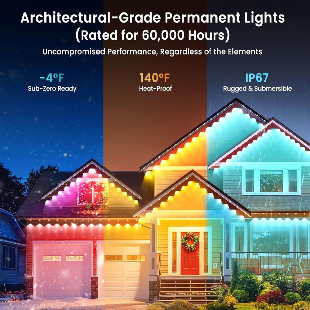 Permanent Outdoor Eaves Lights - đánh giá và giá String Light Outdoor